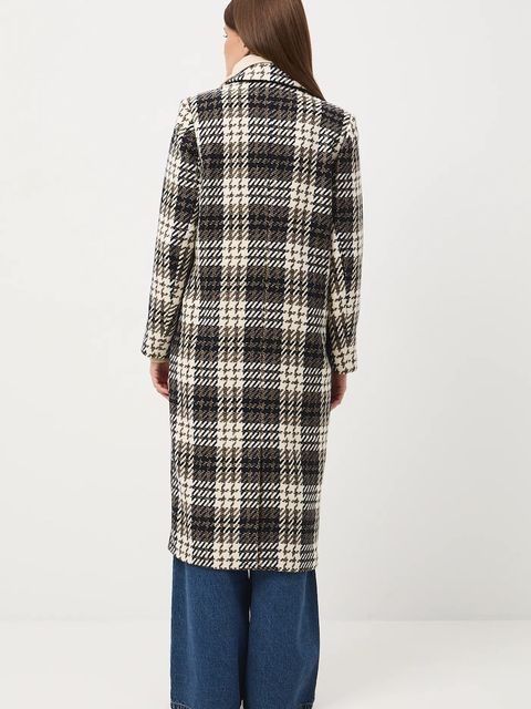 Medicine płaszcz z dodatkiem wełny kolor multicolor - zdjęcie produktu nr 2