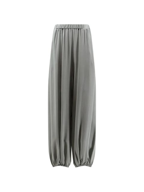 Alysi Baloon silk palazzo trousers - Grey - zdjęcie produktu nr 1