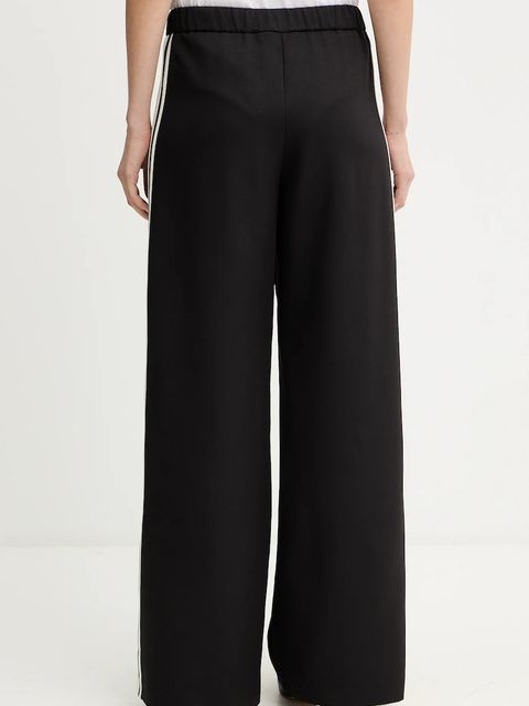 Patrizia Pepe spodnie damskie kolor czarny szerokie high waist 2P1716 A664 - zdjęcie produktu nr 2