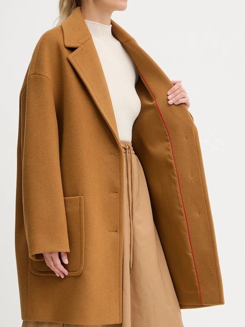 MAX&Co. płaszcz z dodatkiem wełny kolor brązowy 2526016023200 - zdjęcie produktu nr 2