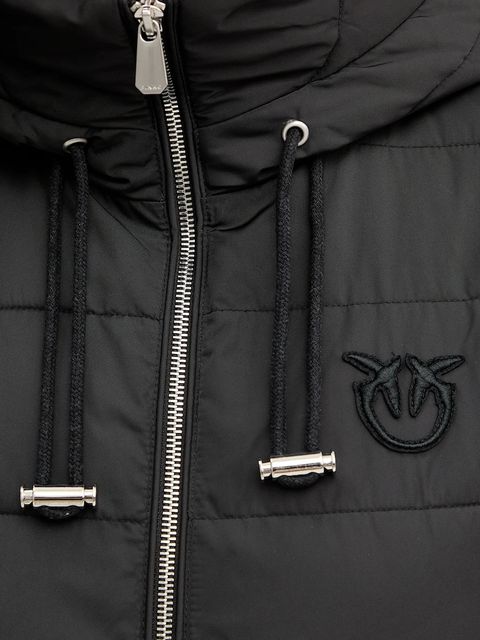 Pinko kurtka kolor czarny zimowa 105384 A2PE