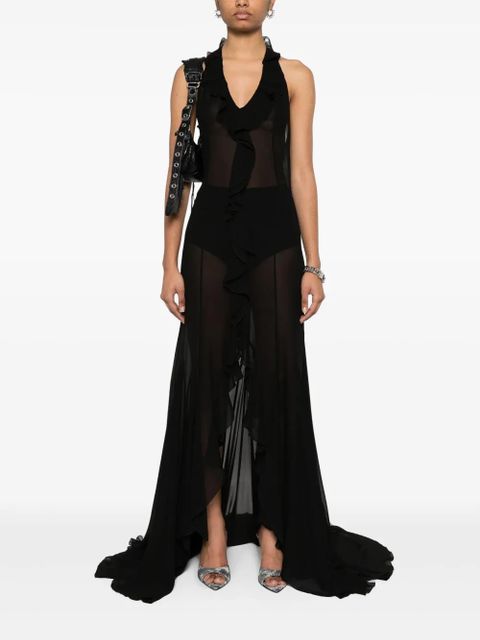 MISBHV semi-sheer maxi dress - Black - zdjęcie produktu nr 2