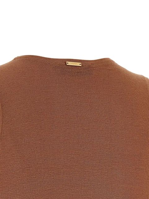 TWINSET sequin-appliqué top - Brown