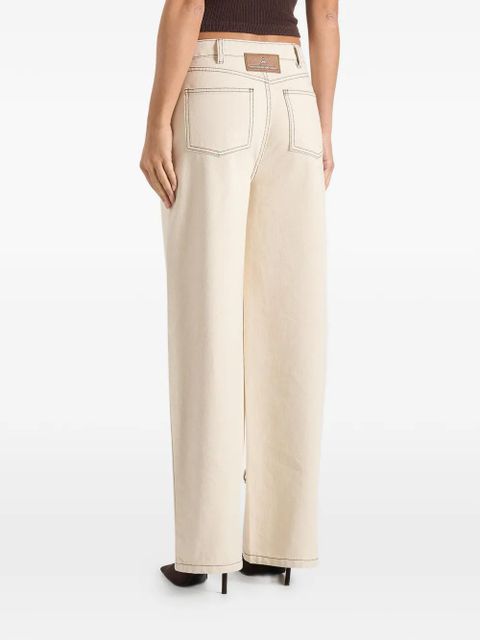 Manière De Voir Faye tie-waist jeans - Neutrals