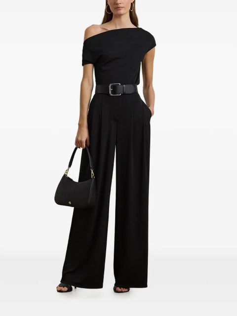 Lauren Ralph Lauren pleated wide-leg trousers - Black