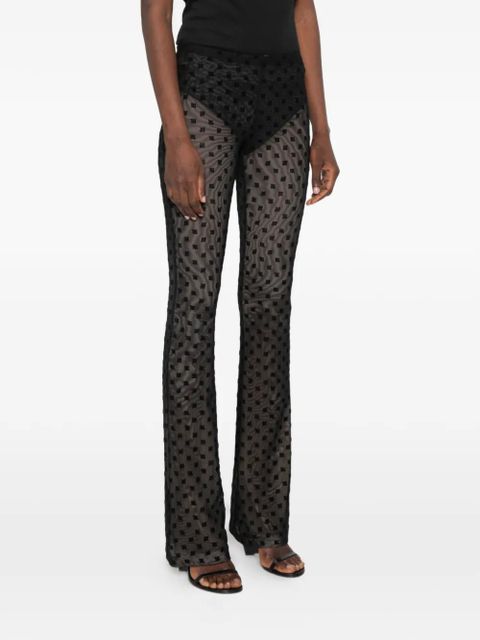 MISBHV logo-pattern trousers - Black