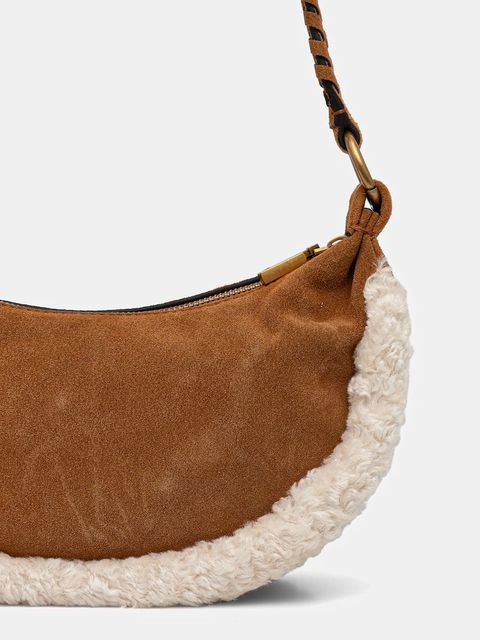 Guess torebka zamszowa AMITA kolor brązowy HWSW95 39720