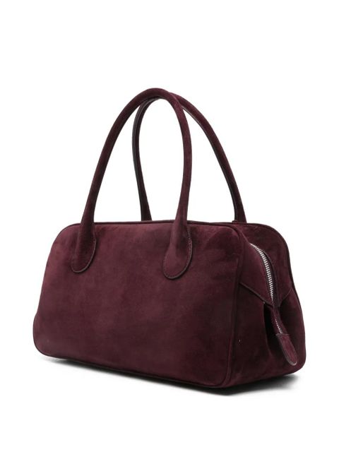 Magda Butrym Brigitte flower-charm suede tote bag - Purple