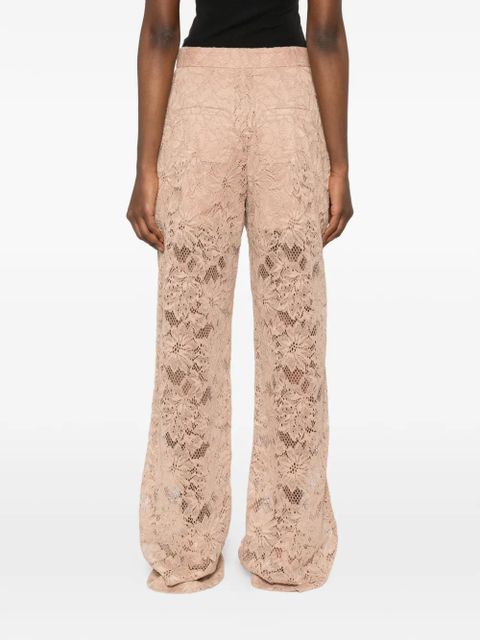Sportmax floral-lace trousers - Pink