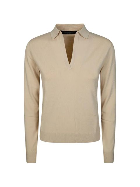 Weekend Max Mara polo V-neck top - Neutrals - zdjęcie produktu nr 1
