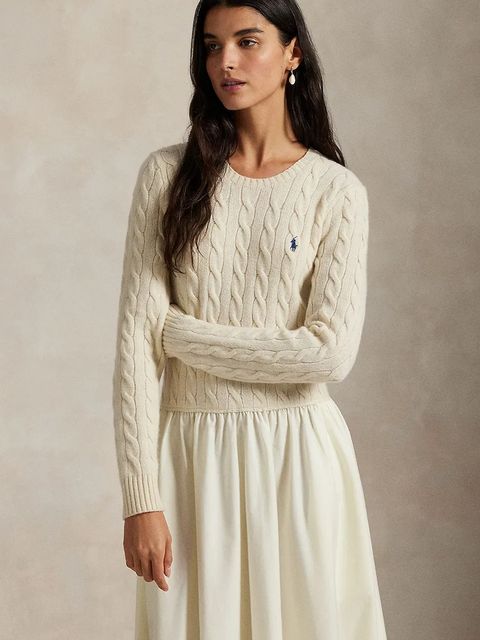 Polo Ralph Lauren sukienka z dodatkiem wełny