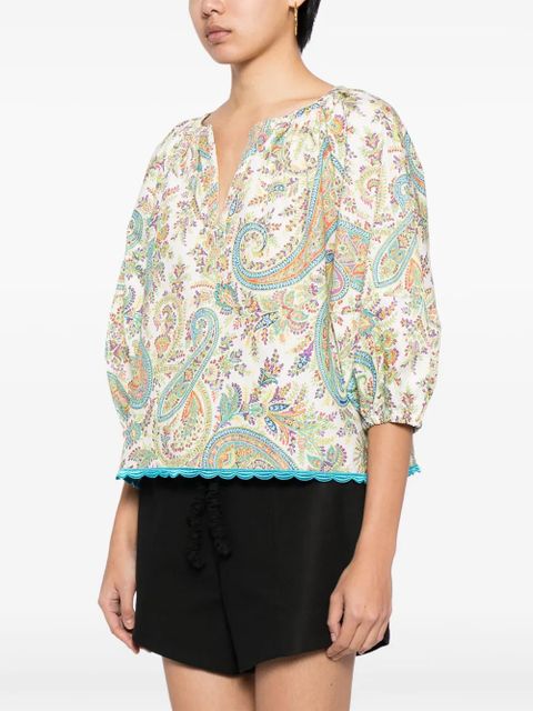 ETRO paisley-print cotton blouse - Multicolour