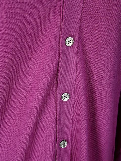 Comme Des Garçons draped-trim cardigan - Purple