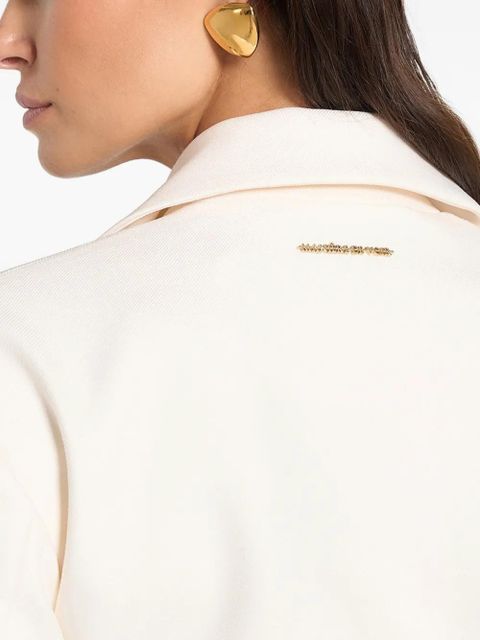 Manière De Voir Prisca cropped blazer - Neutrals