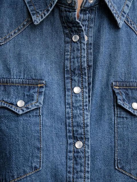 United Colors of Benetton koszula jeansowa damska kolor niebieski regular z kołnierzykiem klasycznym