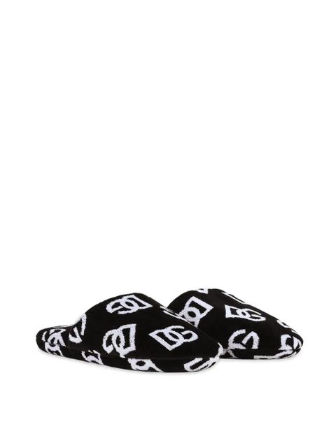 Dolce & Gabbana jacquard slippers - Black