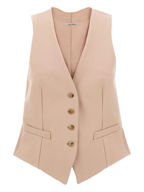 Max Mara button-fastening drawstring vest - Pink - zdjęcie produktu nr 1