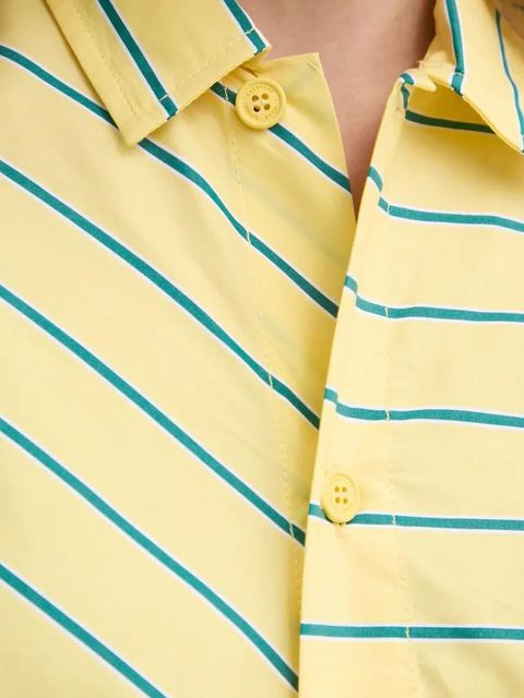 Sunnei koszula bawełniana kolor żółty relaxed z kołnierzykiem klasycznym RTWXSHR012