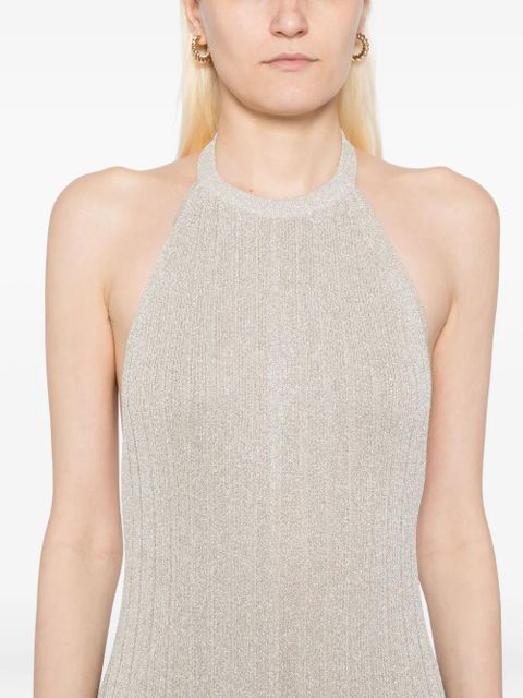 TOM FORD metallic knit dress - Neutrals