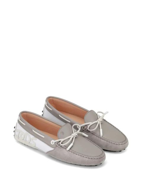Tod's tie-detail loafers - Grey - zdjęcie produktu nr 2