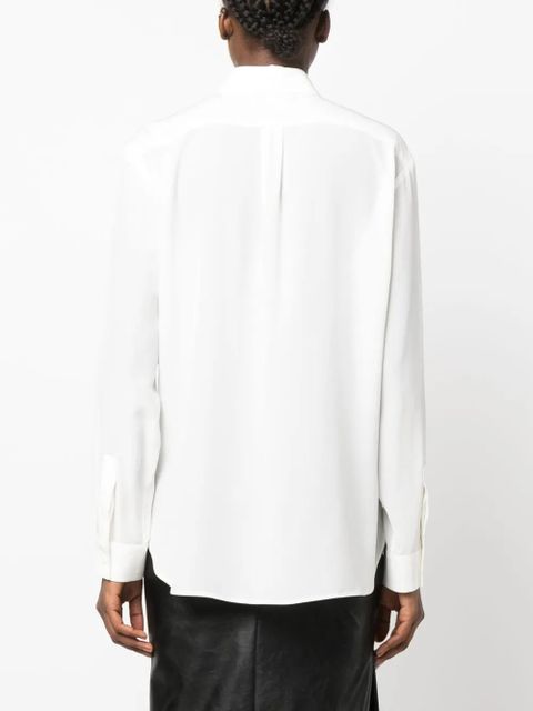 Givenchy long-sleeve silk shirt - White