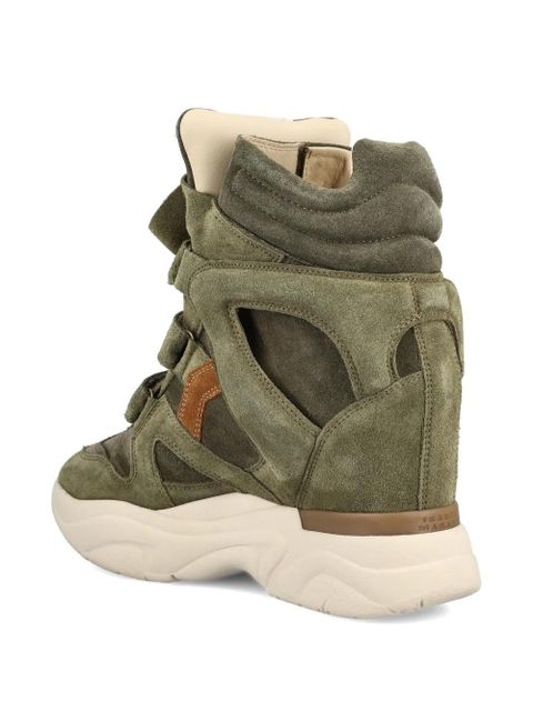 ISABEL MARANT touch-strap sneakers - Green