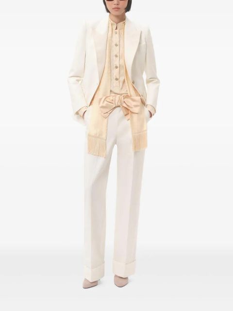 Valentino Garavani bow-detail trousers - Neutrals - zdjęcie produktu nr 2