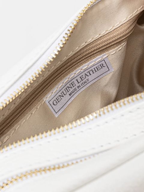 Answear.LAB torebka skórzana kolor biały