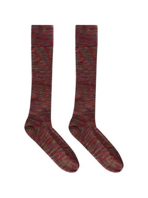Valentino Garavani ribbed socks - Red - zdjęcie produktu nr 1
