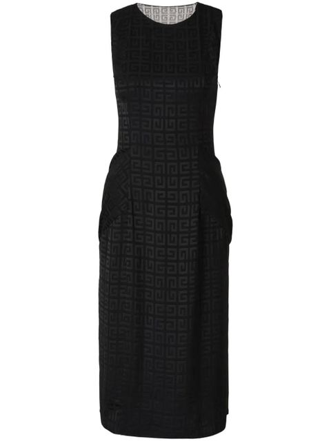 Givenchy draped jacquard dress - Black - zdjęcie produktu nr 1