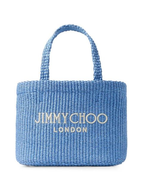 Jimmy Choo Beach East-West woven mini bag - Blue - zdjęcie produktu nr 1