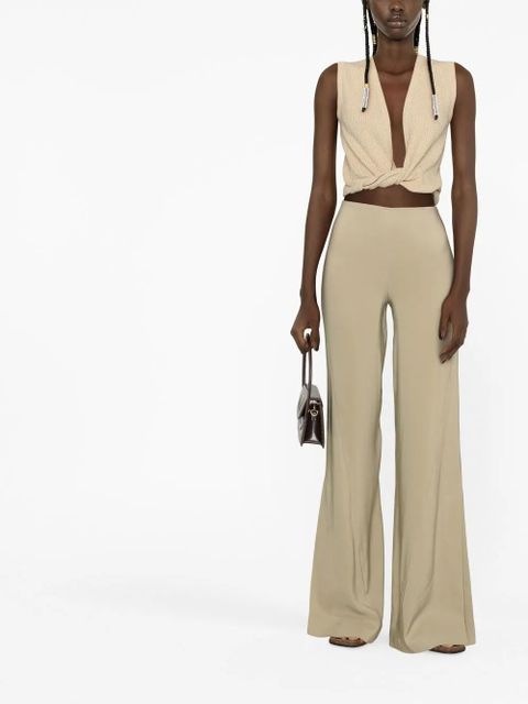 Jacquemus Le Pantalon Soffio flared trousers - Neutrals - zdjęcie produktu nr 2