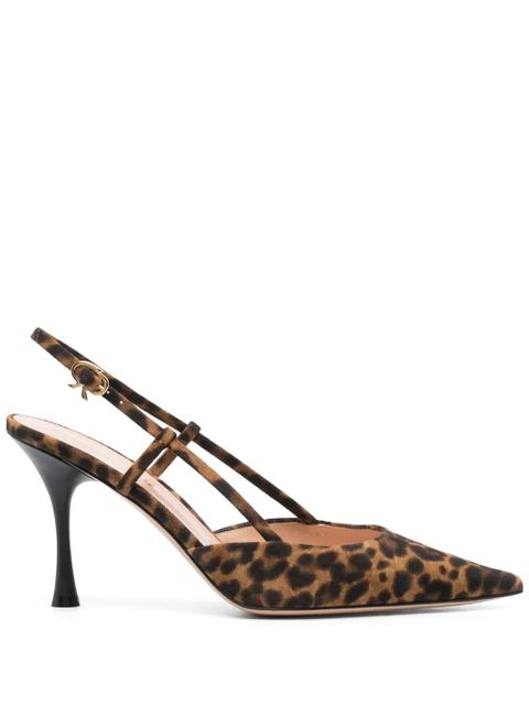 Gianvito Rossi 90mm Ascent slingback pumps - Brown - zdjęcie produktu nr 1