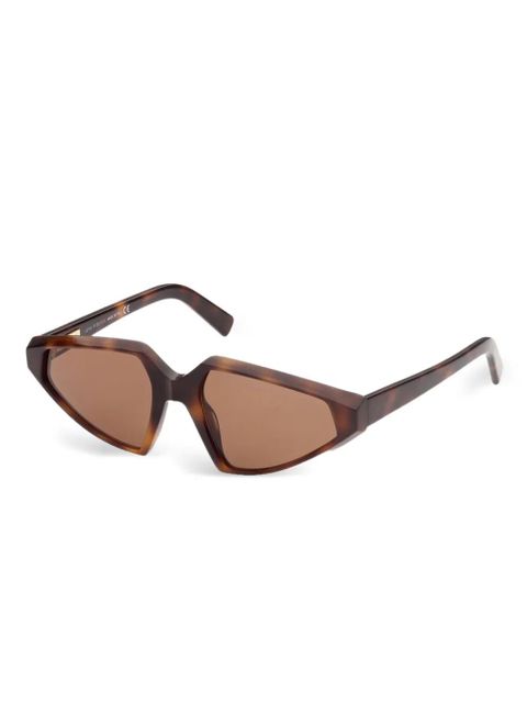 Sportmax geometric-frames sunglasses - Brown