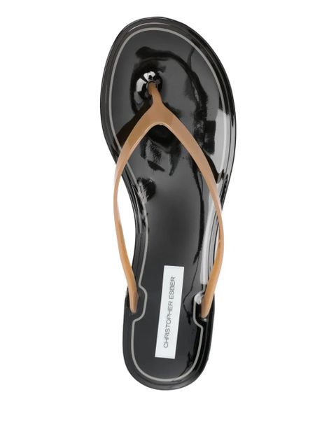 Christopher Esber Jo flip flops - Brown