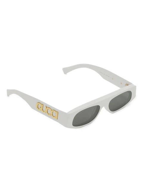 Gucci Eyewear rectangle-frame sunglasses - White - zdjęcie produktu nr 2