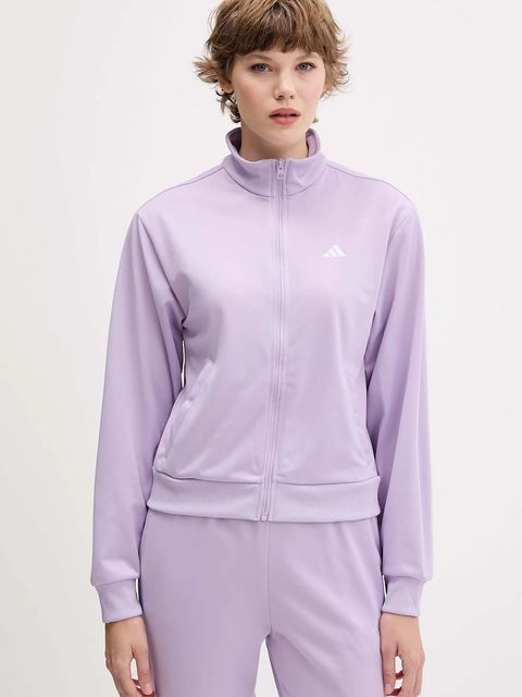 adidas dres Feelcozy damski kolor fioletowy JX0517