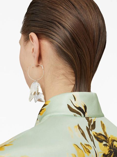 Jil Sander drop-design earrings - Silver