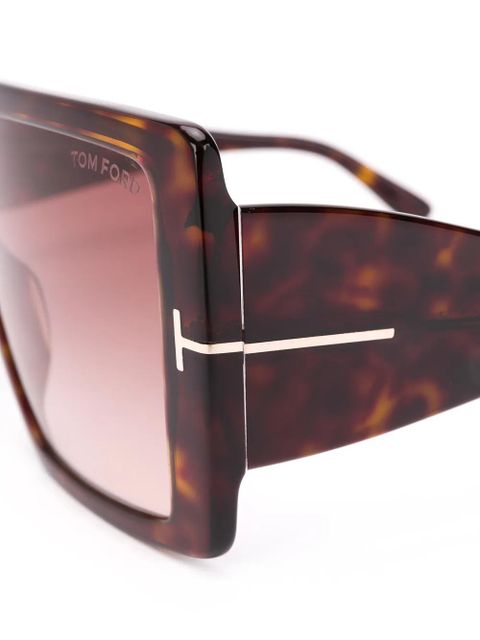 TOM FORD Eyewear Quinn square-frame sunglasses - Brown