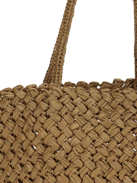 The Row Estelle woven tote bag - Brown