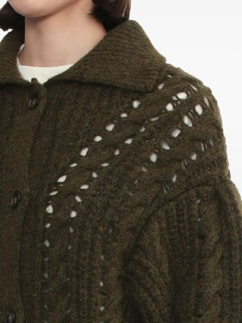 Simone Rocha chunk-knit cardigan - Green