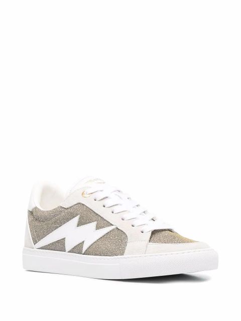 Zadig&Voltaire side logo-patch sneakers - Grey