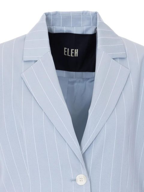 Eleh striped V-neck blazer - Blue