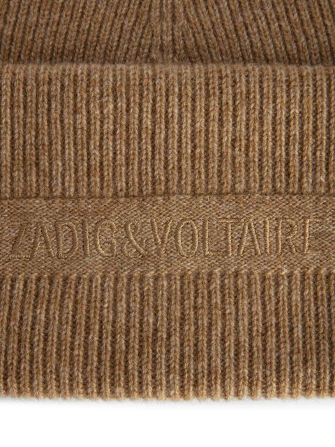 Zadig&Voltaire cashmere beanie hat - Brown - zdjęcie produktu nr 2