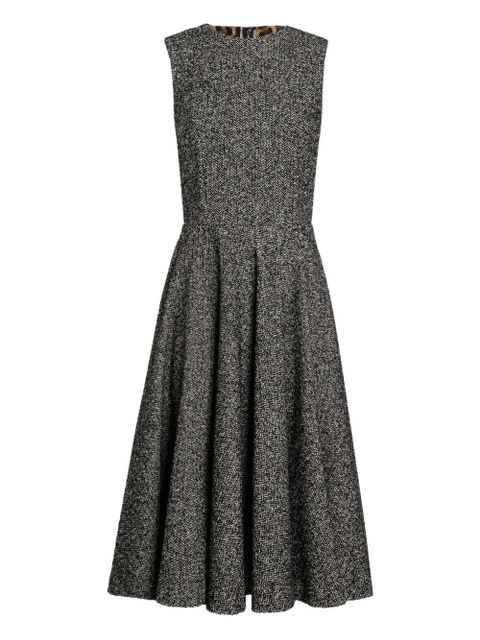 Dolce & Gabbana pleat-detail midi dress - Black - zdjęcie produktu nr 1
