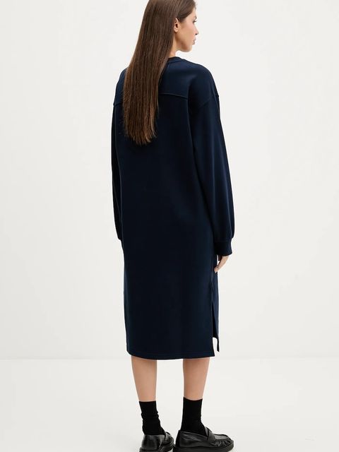 Tommy Jeans sukienka bawełniana kolor granatowy mini oversize DW0DW21484