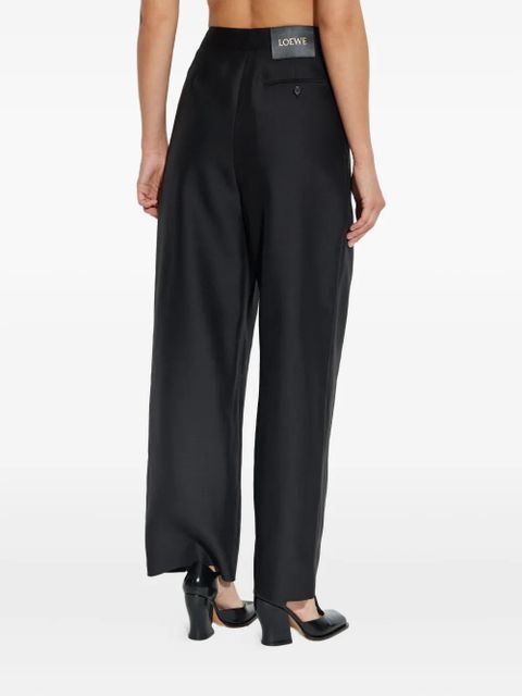 LOEWE belted elastic-waist trousers - Black