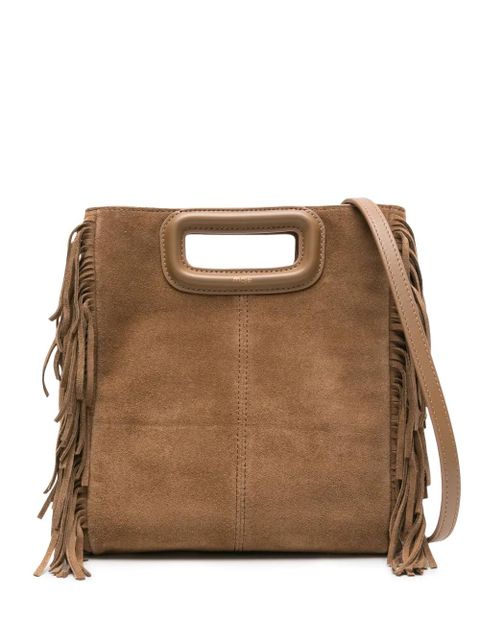 Maje M fringed suede tote bag - Brown - zdjęcie produktu nr 1
