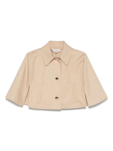 Max Mara cotton cape jacket - Neutrals - zdjęcie produktu nr 1