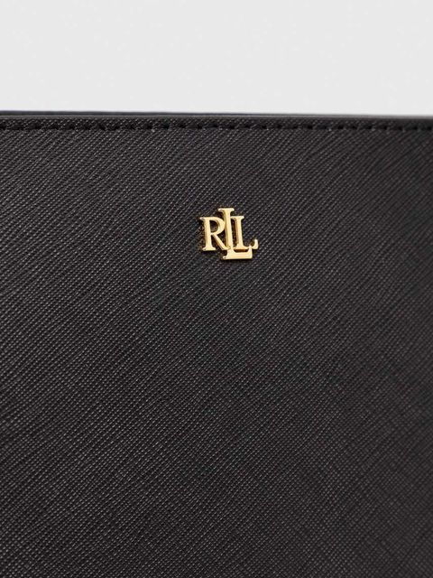 Lauren Ralph Lauren torebka skórzana kolor czarny 431924351